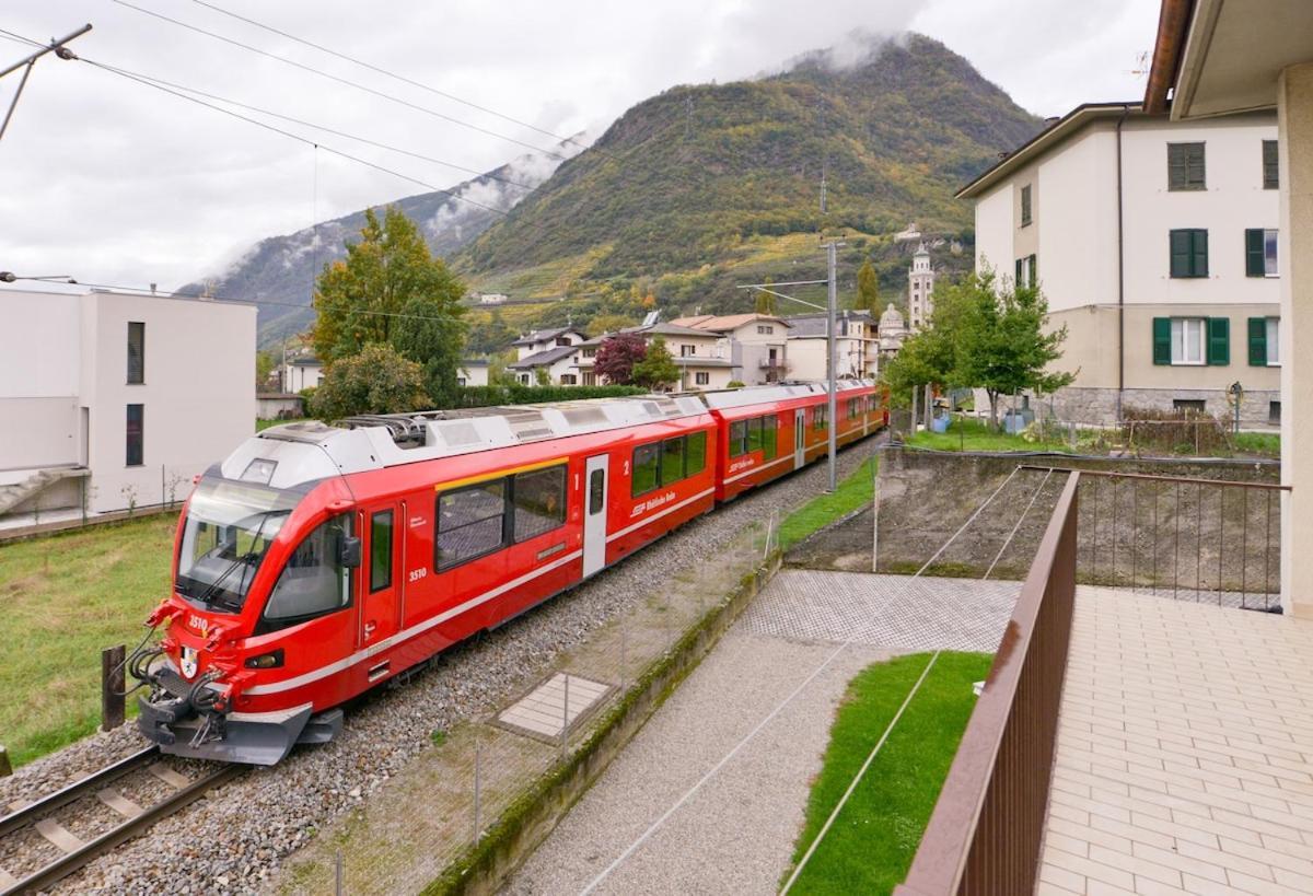 Alp Gruem Apartment - 8 Min Walk To Bernina Express Тирано Экстерьер фото